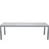 Wohnen Metall-Gartenmöbel*Aluminium Outdoortisch in Silbergrau - This