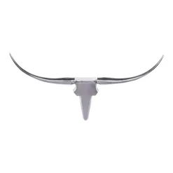 Wohnen Aluminium Tierschädel mit Hörnern Stier abstrakt - Lutz