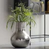 Wohnen Aluminium Vasen in Silberfarben - Kisana (2er Set)