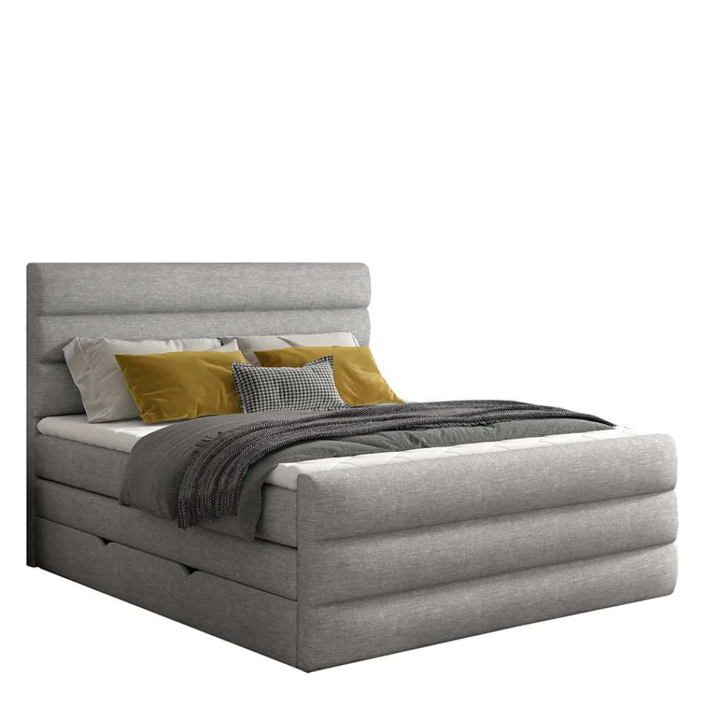 Wohnen Amerikanisches Bett in Grau Stoff - Padiona