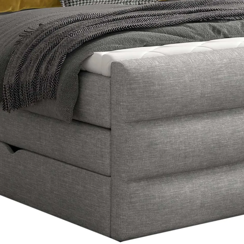 Wohnen Amerikanisches Bett in Grau Stoff - Padiona