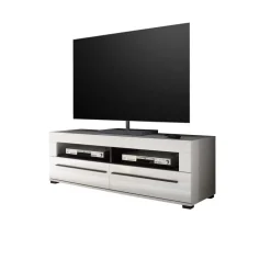 Wohnen Anbauwand Jetongos in Weiß Hochglanz (vierteilig)