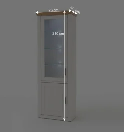 Wohnen Anbauwand Set im Country Style - Samula (vierteilig)