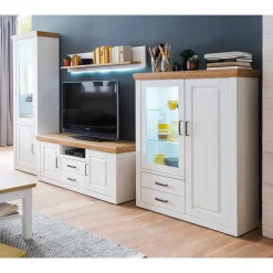 Wohnen Anbauwand Set im Country Style - Samula (vierteilig)
