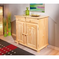 Wohnen Anrichte Nabrosia aus Kiefer Massivholz