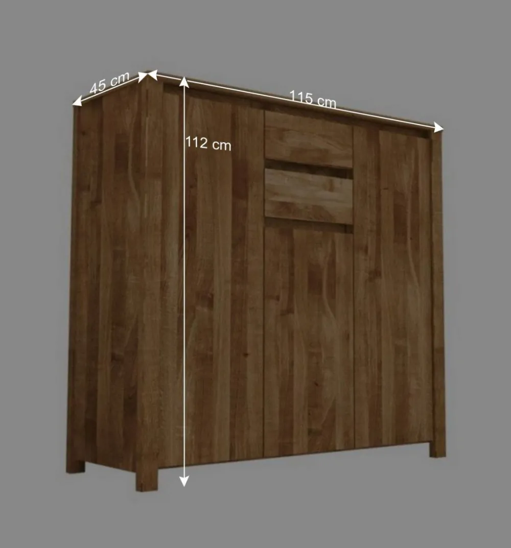 Wohnen Kommoden|Sideboards*Anrichte Nadalia aus Wildeiche Massivholz