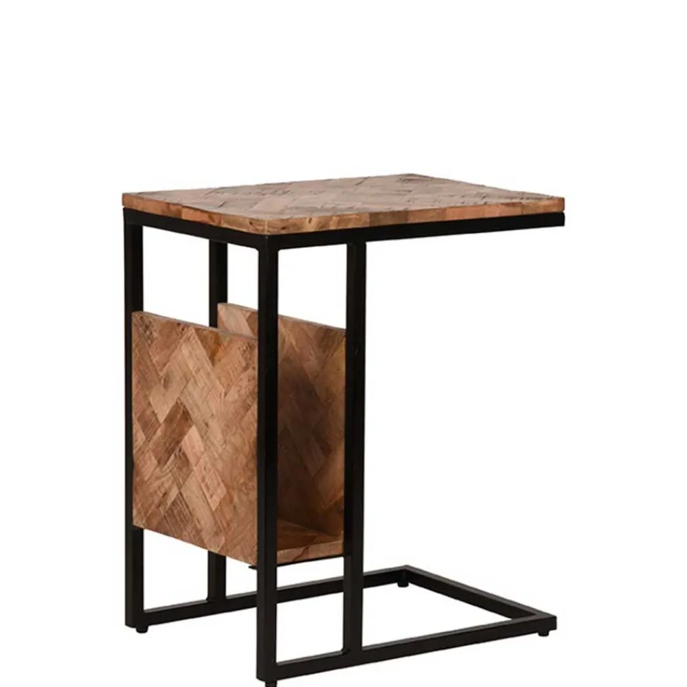 Wohnen Telefontische*Anstelltisch aus Mangoholz Natur - Janota