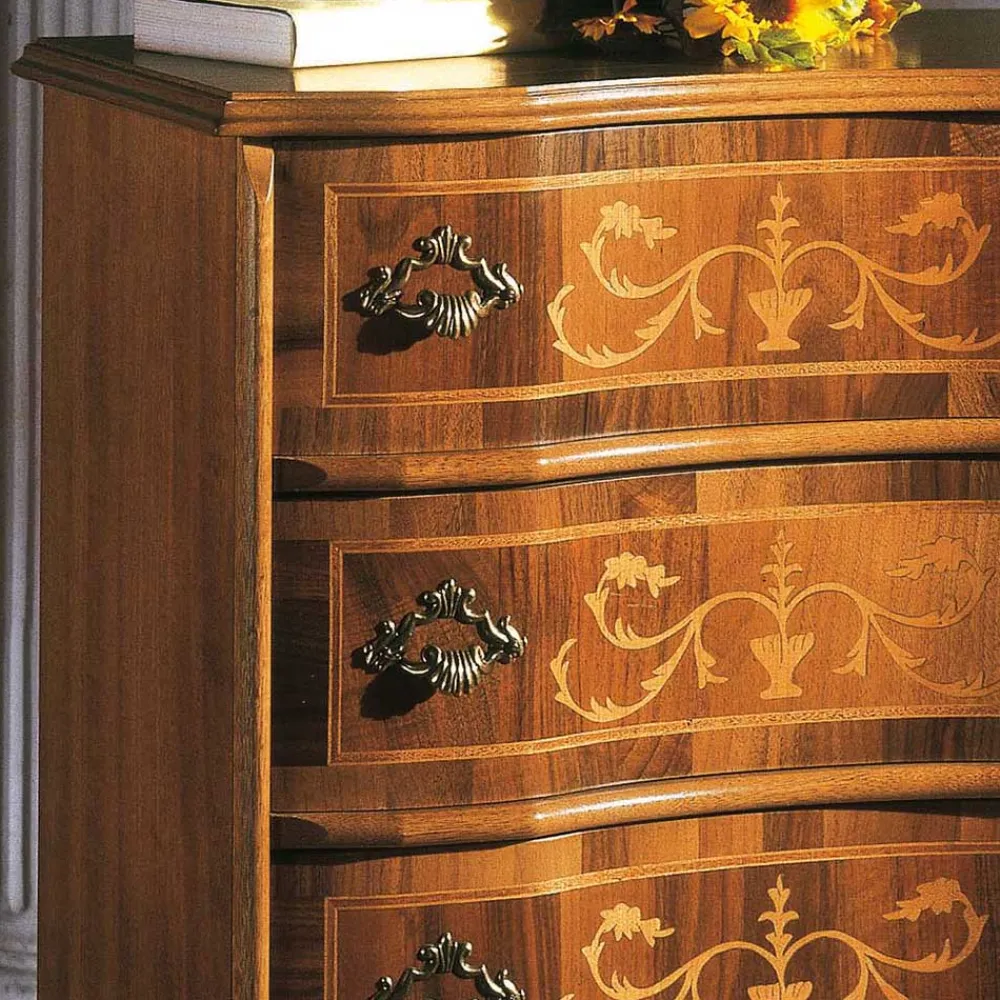 Wohnen Flurkommoden*Antike Kommode Agosto in Nussbaumfarben