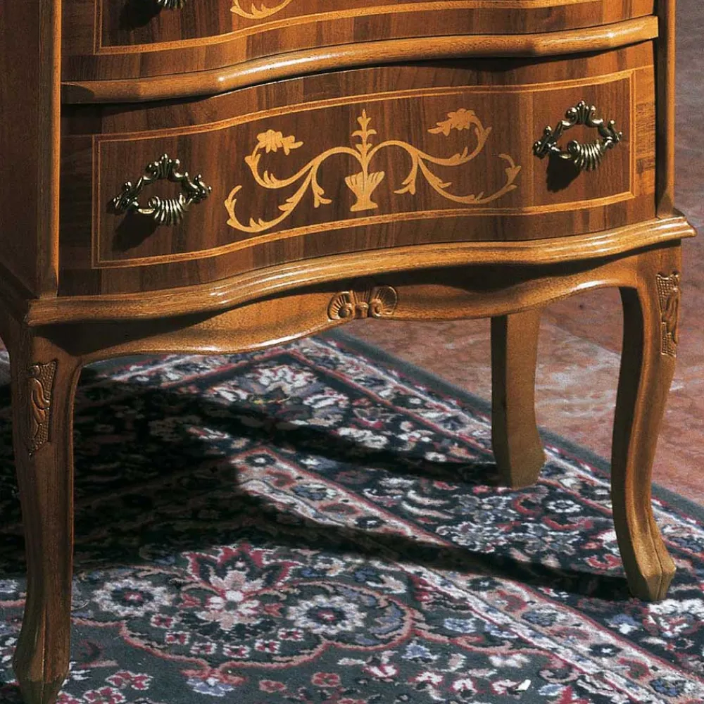 Wohnen Flurkommoden*Antike Kommode Agosto in Nussbaumfarben