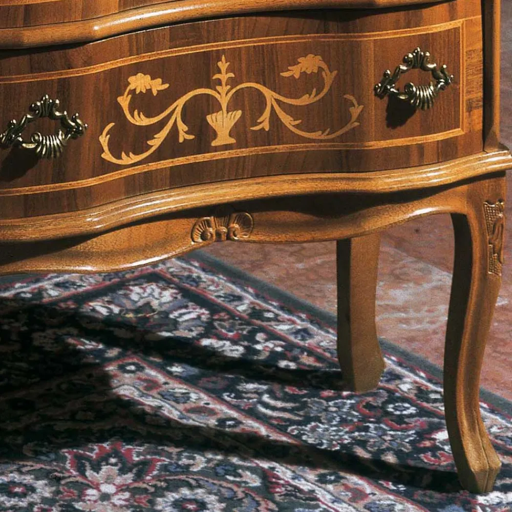 Wohnen Flurkommoden*Antike Kommode Agosto in Nussbaumfarben