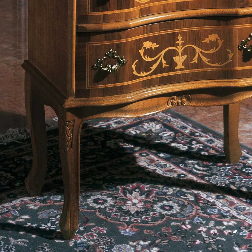 Wohnen Flurkommoden*Antike Kommode Agosto in Nussbaumfarben