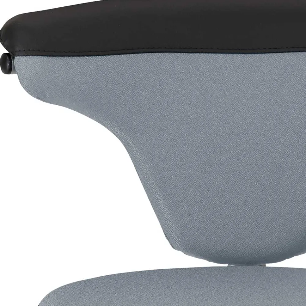 Wohnen Barhocker|Hocker*Arbeitshocker mit Lehne in Grau Schwarz - Camcupa