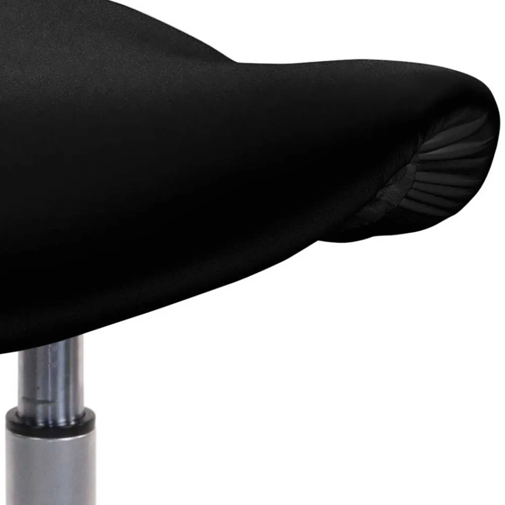 Wohnen Arbeitshocker mit Sattelsitz in Schwarz - Simeona