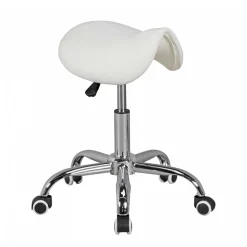Wohnen Arbeitshocker mit Sattelsitz in Weiß - Tubrina