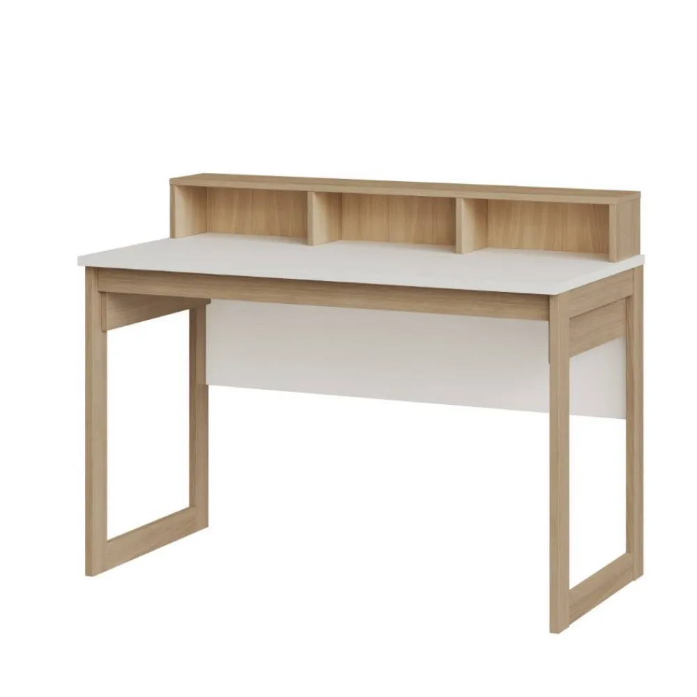 Wohnen Home Office Möbel|Büro Komplett*Arbeitszimmer Möbel-Kombi in Weiß - Ovidio (dreiteilig)