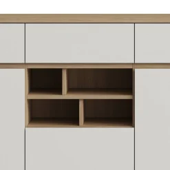 Wohnen Home Office Möbel|Büro Komplett*Arbeitszimmer Möbel-Kombi in Weiß - Ovidio (dreiteilig)