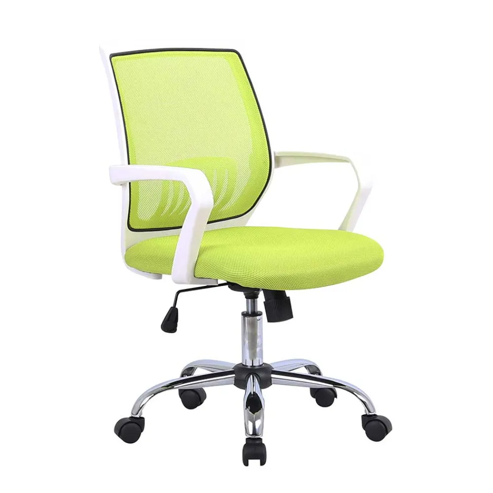 Wohnen Bürostühle*Armlehnen Büro-Drehstuhl in Hellgrün & Weiß - Lianessa