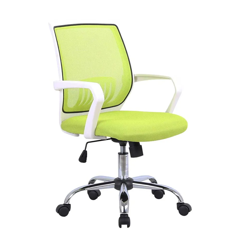 Wohnen Bürostühle*Armlehnen Büro-Drehstuhl in Hellgrün & Weiß - Lianessa
