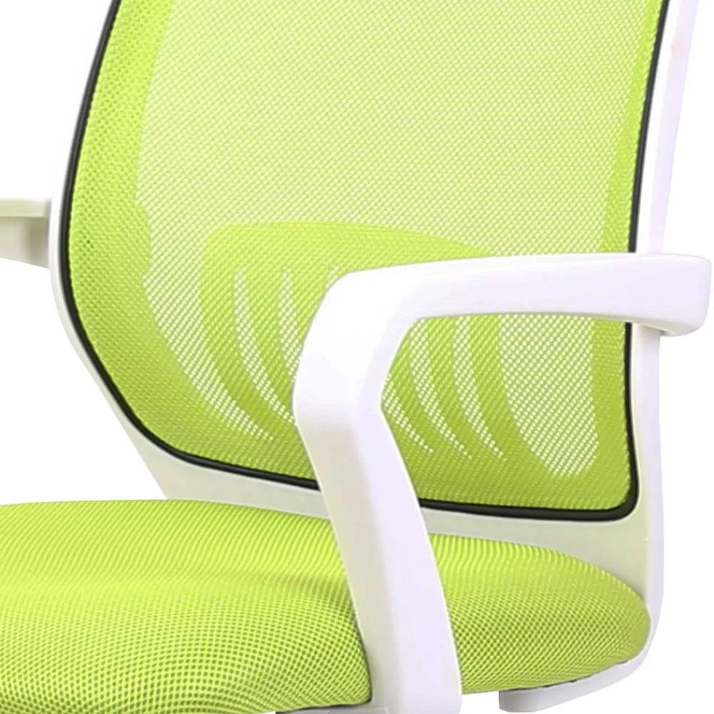Wohnen Bürostühle*Armlehnen Büro-Drehstuhl in Hellgrün & Weiß - Lianessa