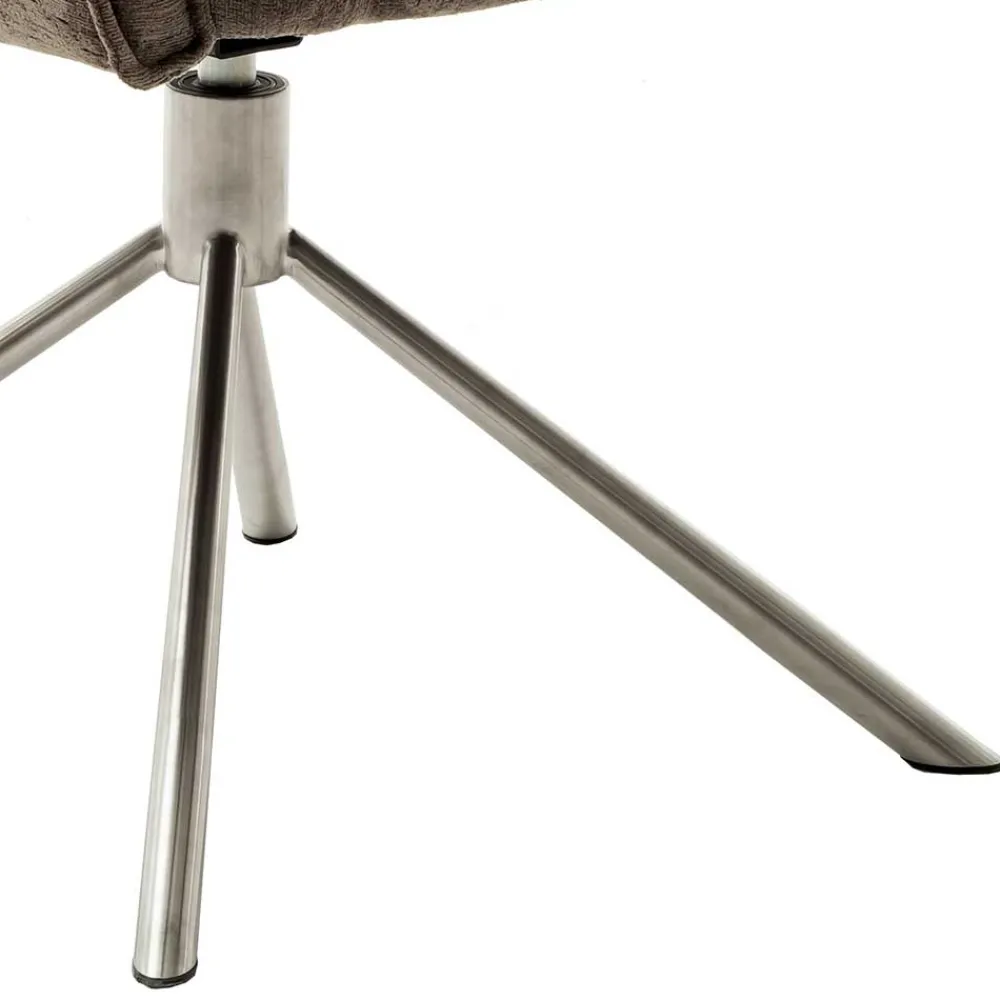 Wohnen Armlehnen Drehstuhl in Braun - Arjama (2er Set)