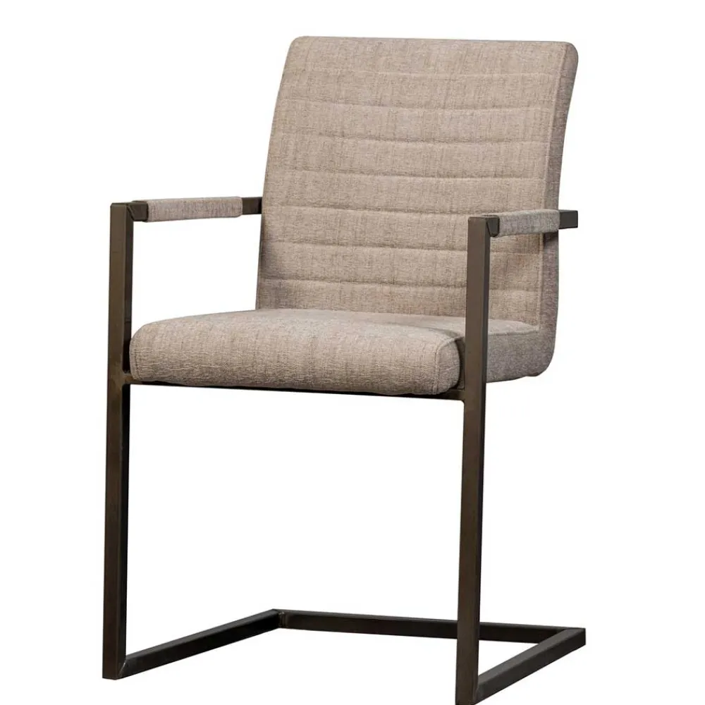 Wohnen Armlehnen Freischwinger in Beige - Sentata (2er Set)