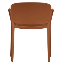 Wohnen Korbmöbel|Gartenstühle*Armlehnen Kunststoffstühle in Braun - Vincentro (4er Set)