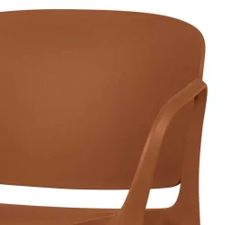 Wohnen Korbmöbel|Gartenstühle*Armlehnen Kunststoffstühle in Braun - Vincentro (4er Set)