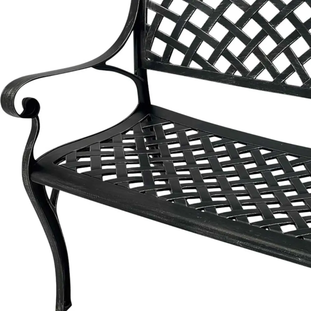 Wohnen Armlehnen Parkbank im Vintage Look - Mora