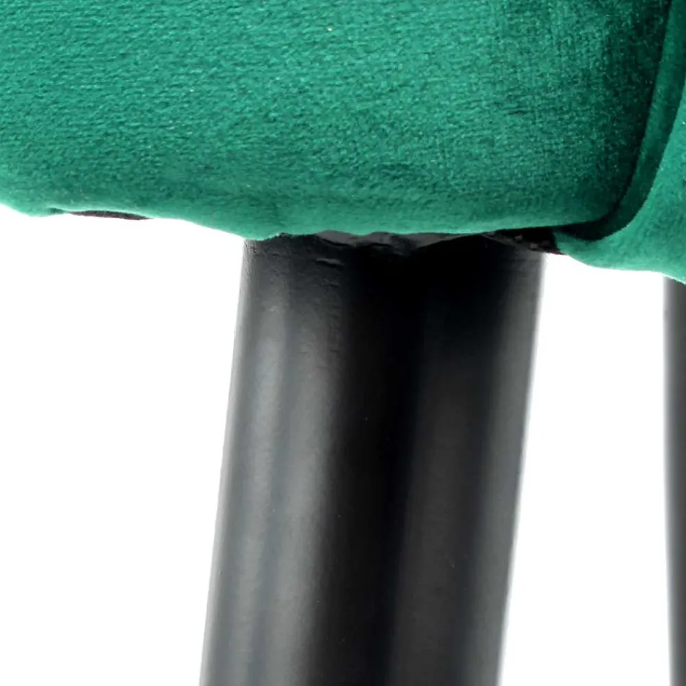 Wohnen Armlehnen Polsterstuhl mit Samt Grün - Vianada (2er Set)