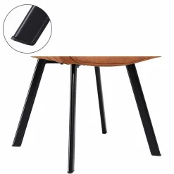 Wohnen Armlehnen Stühle in Braun Microfaser - Dronja (2er Set)