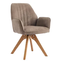 Wohnen Wohnzimmerstühle*Armlehnenstühle in Schlammfarben - Ellis (2er Set)