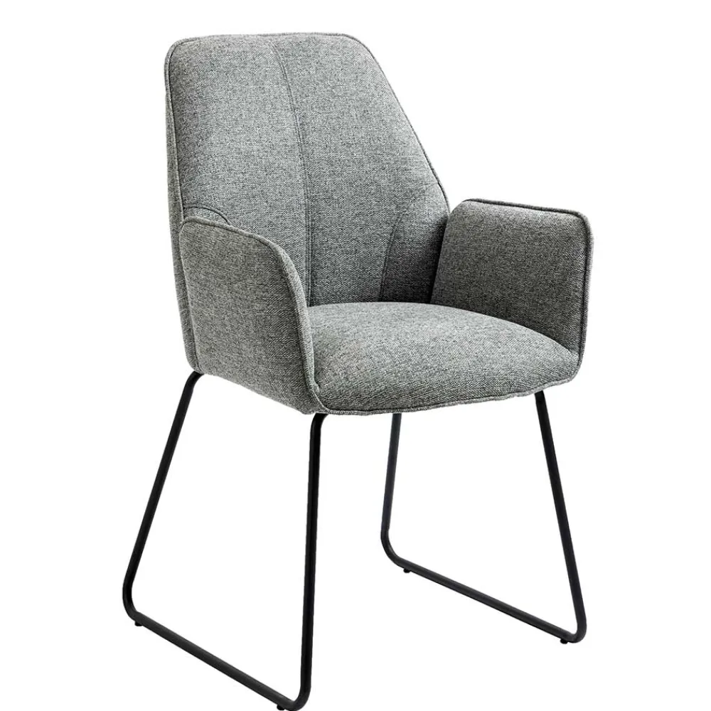 Wohnen Wohnzimmerstühle*Armlehnenstühle mit Bügelgestell - Ykan (2er Set)