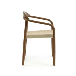 Wohnen Rattanmöbel*Armlehnenstuhl aus Kordel Geflecht - Vilvia (4er Set)