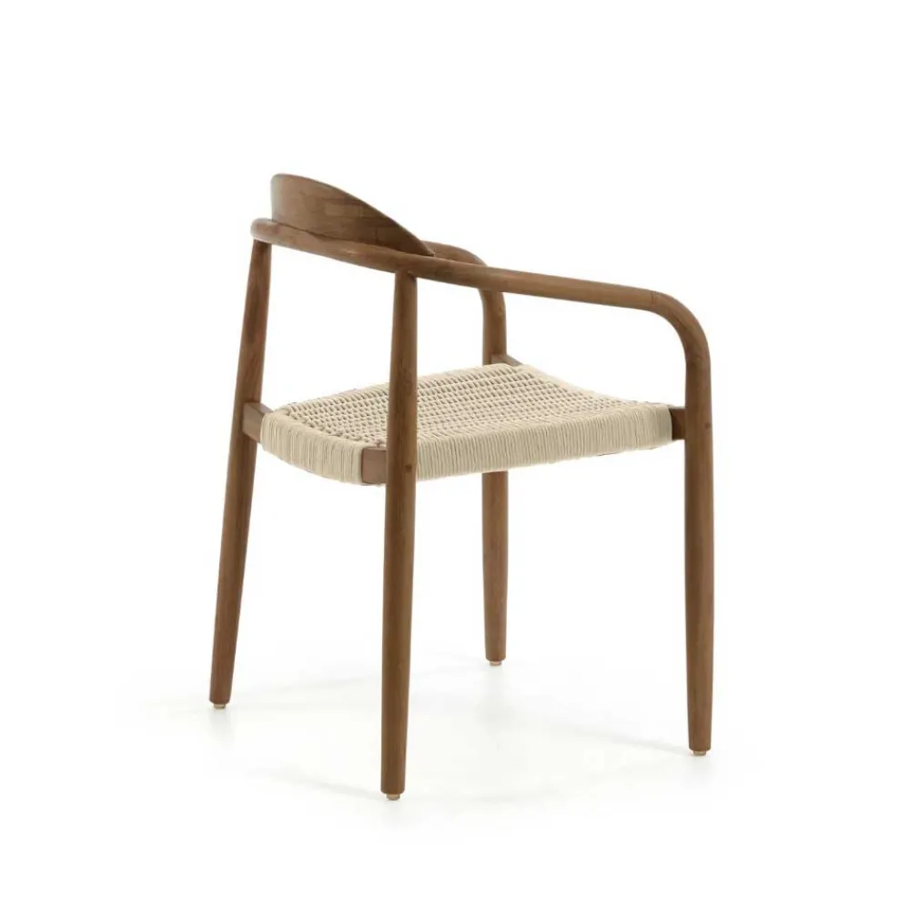 Wohnen Rattanmöbel*Armlehnenstuhl aus Kordel Geflecht - Vilvia (4er Set)