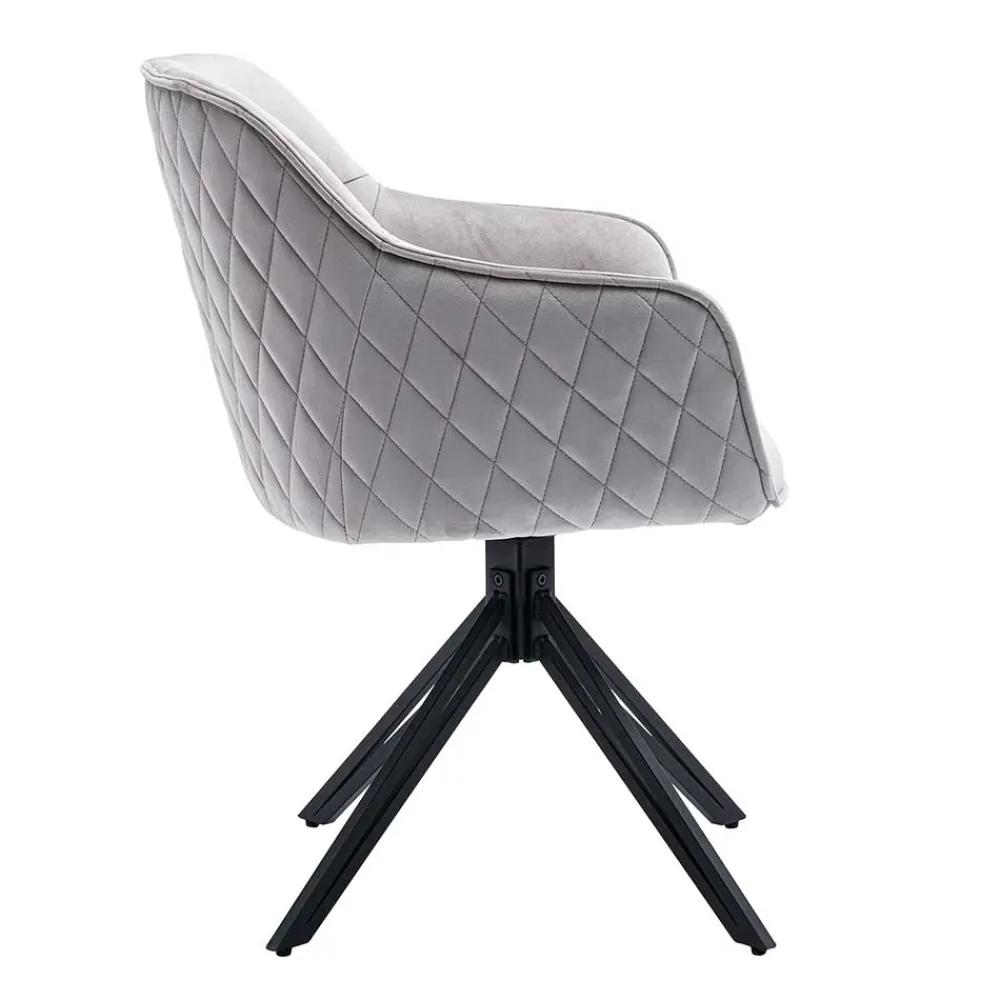 Wohnen Schwarze Möbel|Graue Möbel*Armlehnenstuhl drehbar für Esstisch - Onesting