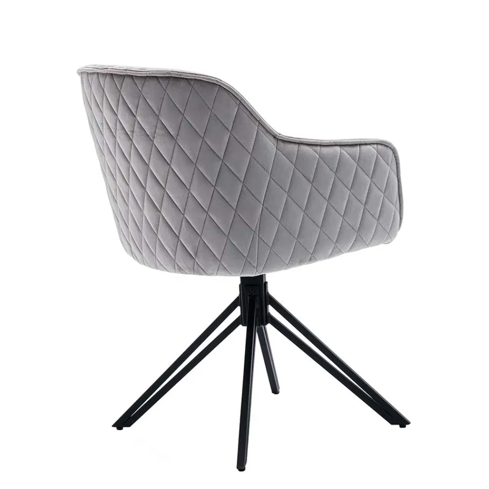 Wohnen Schwarze Möbel|Graue Möbel*Armlehnenstuhl drehbar für Esstisch - Onesting