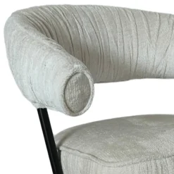 Wohnen Küchenstühle|Esszimmerstühle*Armlehnenstuhl in Beige Chenille - Florina (2er Set)