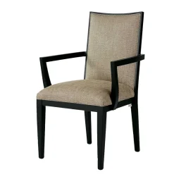 Wohnen Armlehnenstuhl in Beige und Schwarz - Cadona