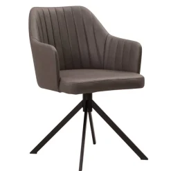 Wohnen Schwarze Möbel|Braune Möbel*Armlehnenstuhl in Dunkelbraun - Tadahiro