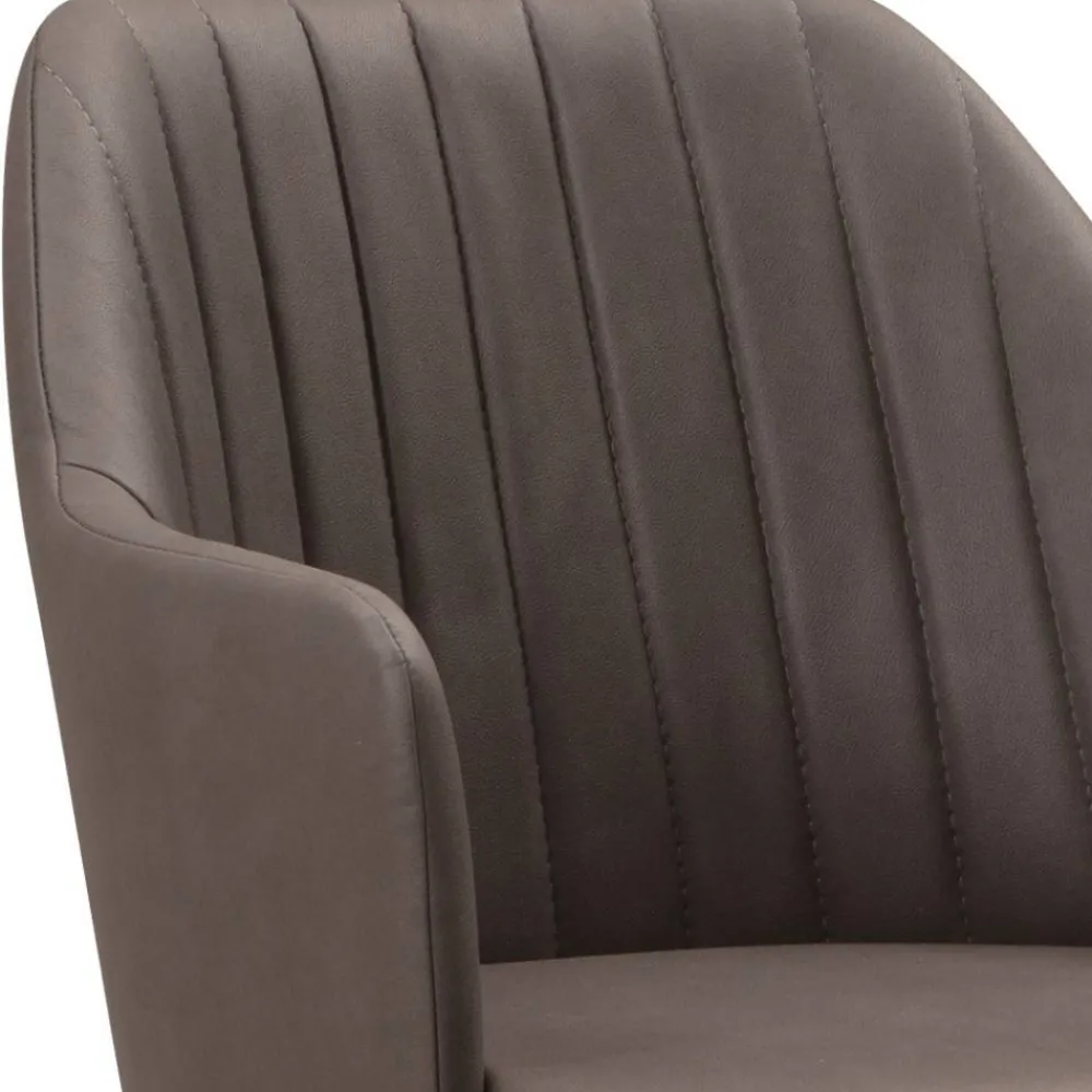 Wohnen Schwarze Möbel|Braune Möbel*Armlehnenstuhl in Dunkelbraun - Tadahiro