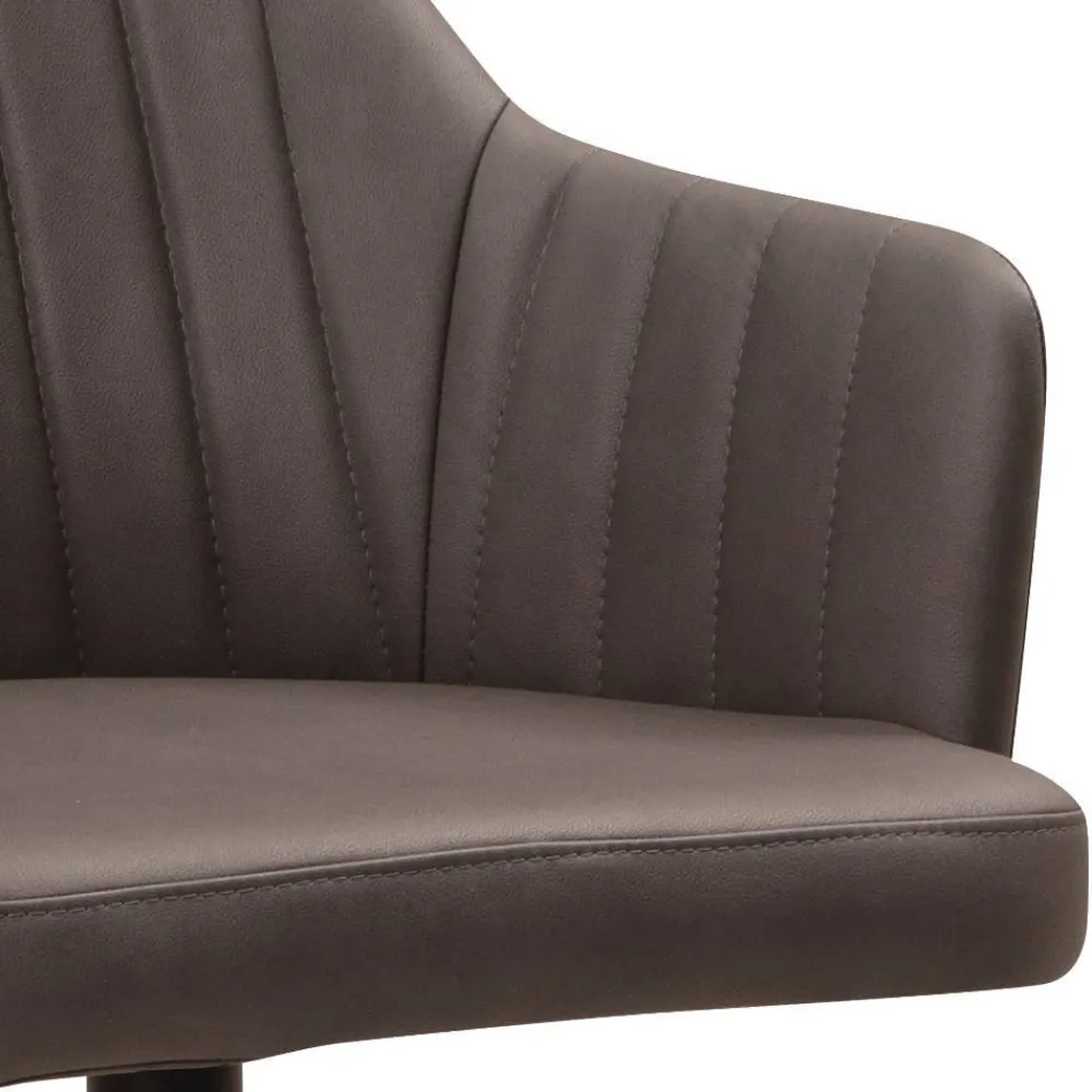 Wohnen Schwarze Möbel|Braune Möbel*Armlehnenstuhl in Dunkelbraun - Tadahiro