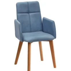 Wohnen Wohnzimmerstühle*Armlehnenstuhl in Hellblau - Nenna