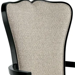 Wohnen Armlehnenstuhl in Hellgrau und Schwarz - Tuscano