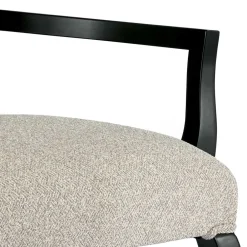 Wohnen Armlehnenstuhl in Hellgrau und Schwarz - Tuscano