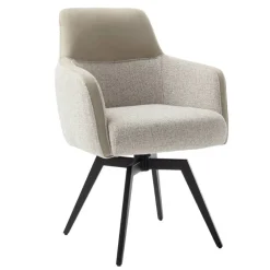 Wohnen Küchenstühle|Esszimmerstühle*Armlehnenstuhl mit Taschenfederkern - Emrucon (2er Set)