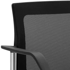 Wohnen Bürostühle*Armlehnenstuhl zum Stapeln in Schwarz & Oliv - Zudios