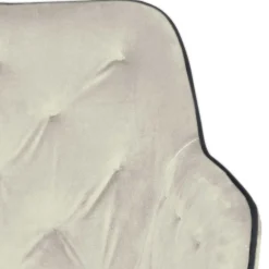 Wohnen Wohnzimmerstühle*Armlehner Polsterstuhl in Creme Samt - Pape