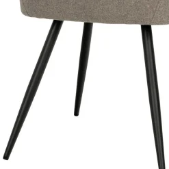 Wohnen Armlehnstühle in Graubraun Stoff - Vojeco (2er Set)