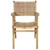 Wohnen Rattanmöbel|Wohnzimmerstühle*Armlehnstuhl aus Rattangeflecht & Teakholz - Casserra