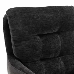 Wohnen Armlehnstuhl in Anthrazit Chenille - Emgo (2er Set)